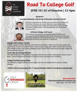 college golf recruiting saf houston